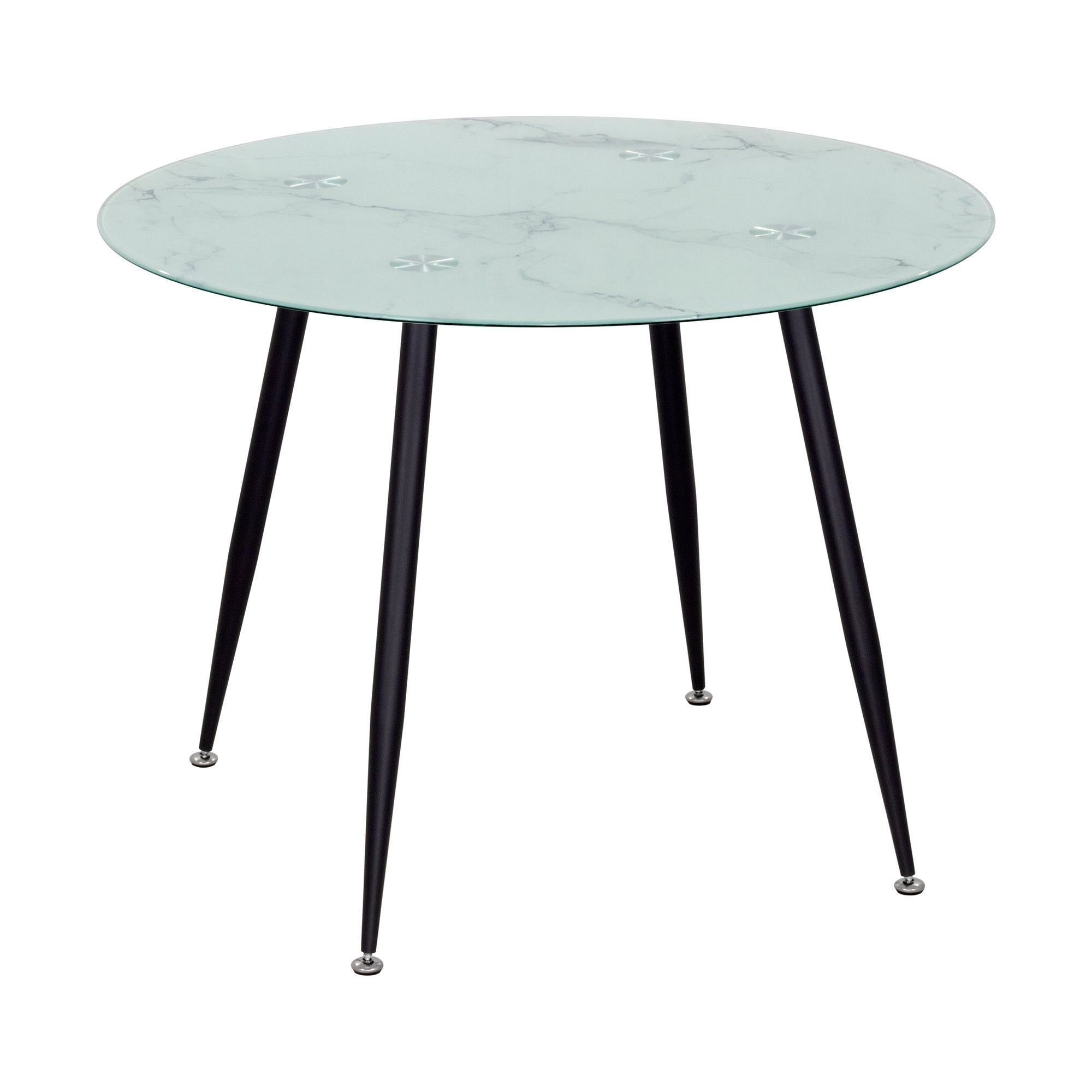 CORIN - Mesa de comedor con tablero de vidrio