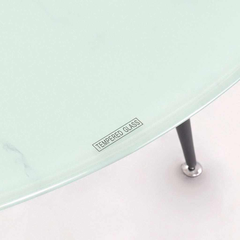 CORIN - Mesa de comedor con tablero de vidrio