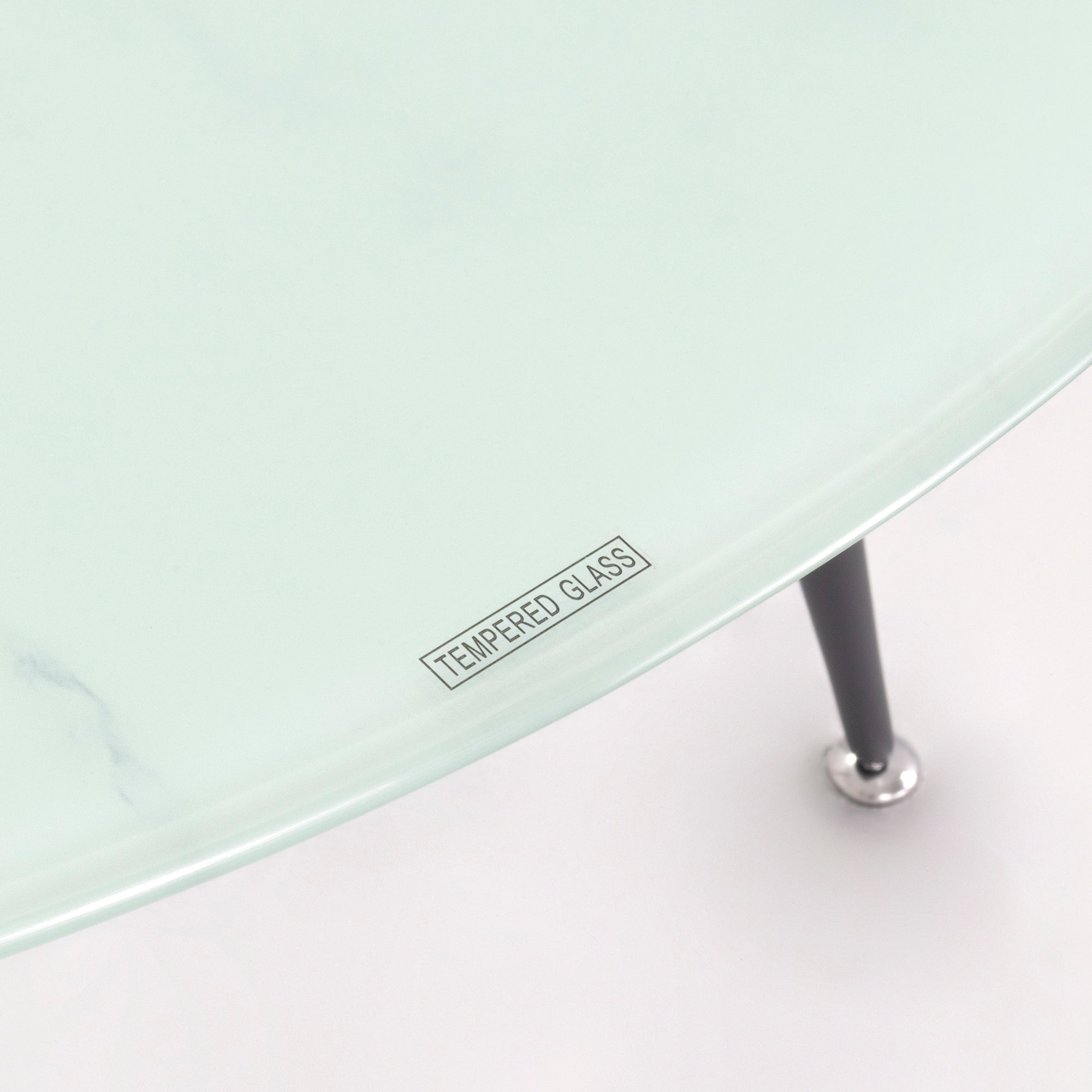 CORIN - Mesa de comedor con tablero de vidrio