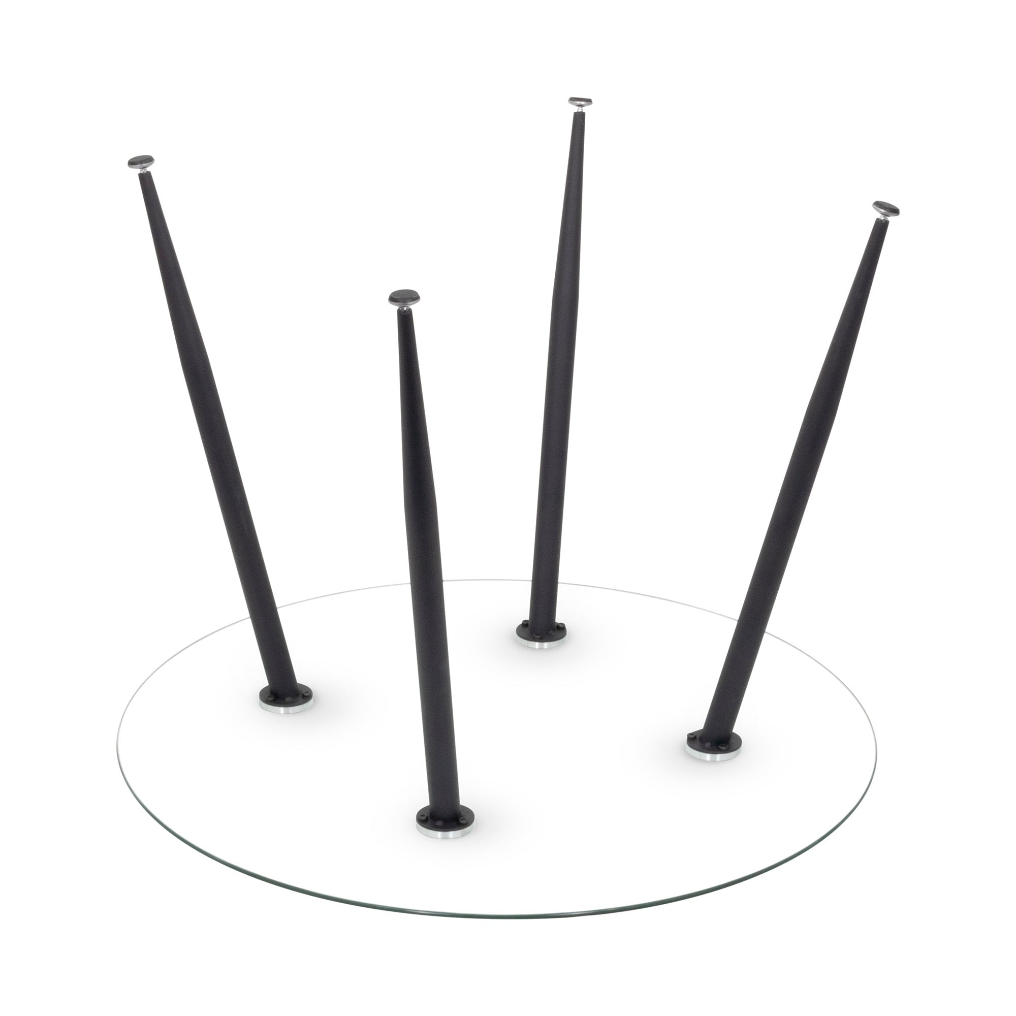 CORIN - Mesa de comedor con tablero de vidrio