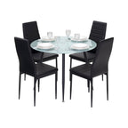 CORIN - Mesa de comedor con tablero de vidrio