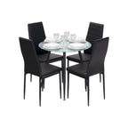 CORIN - Mesa de comedor con tablero de vidrio