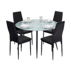CORIN - Mesa de comedor con tablero de vidrio