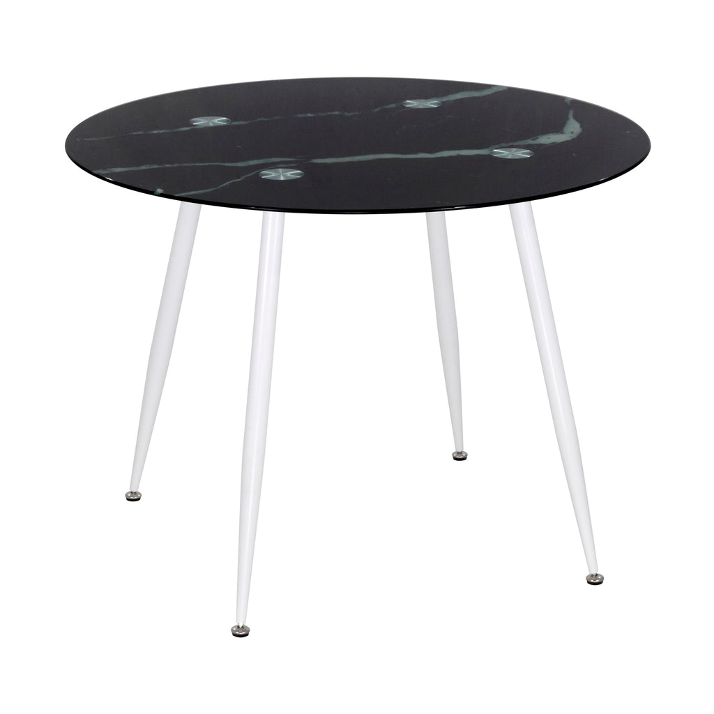 CORIN - Mesa de comedor con tablero de vidrio