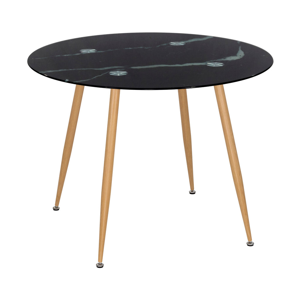CORIN - Mesa de comedor con tablero de vidrio