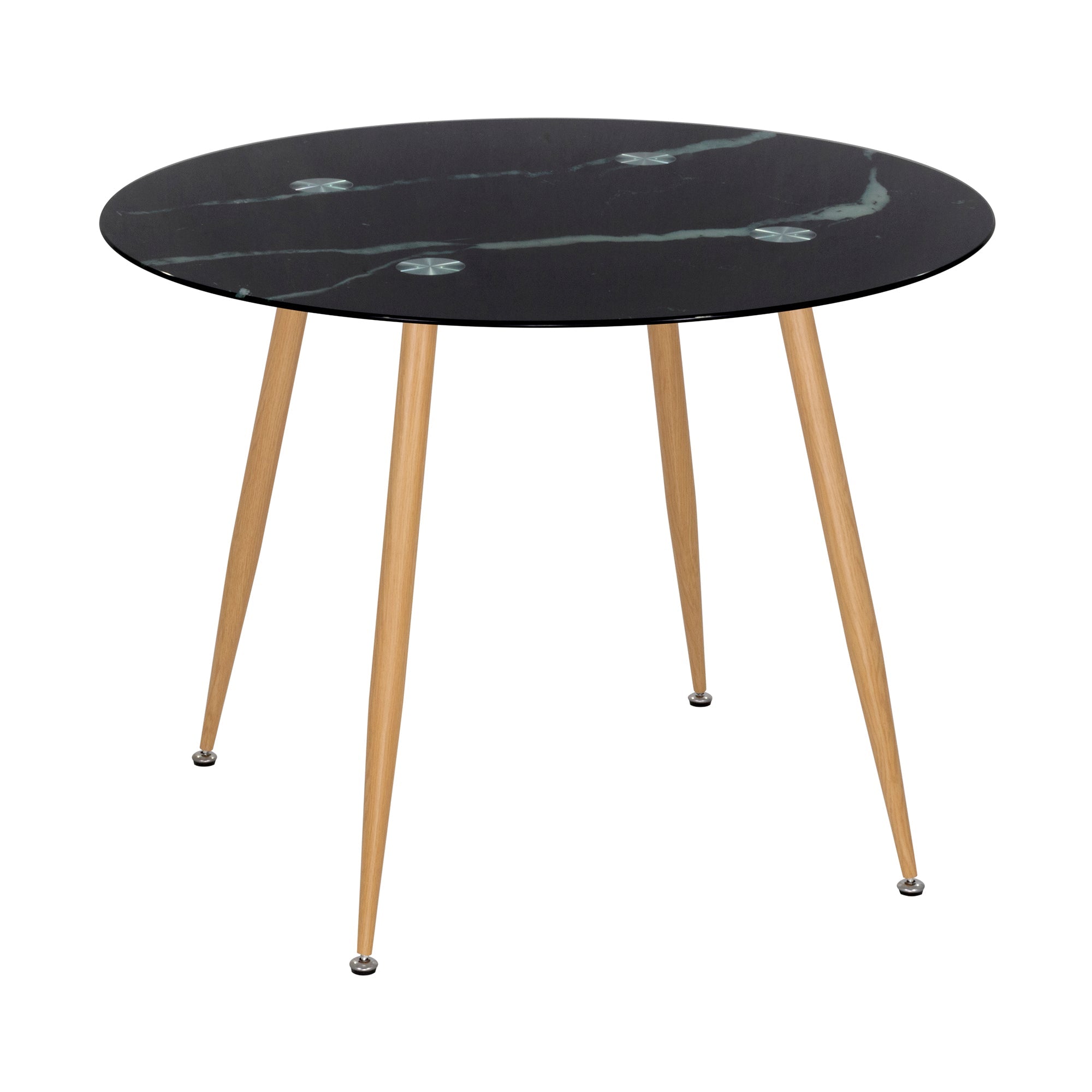 CORIN - Mesa de comedor con tablero de vidrio