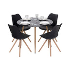CORIN - Mesa de comedor con tablero de vidrio