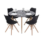 CORIN - Mesa de comedor con tablero de vidrio