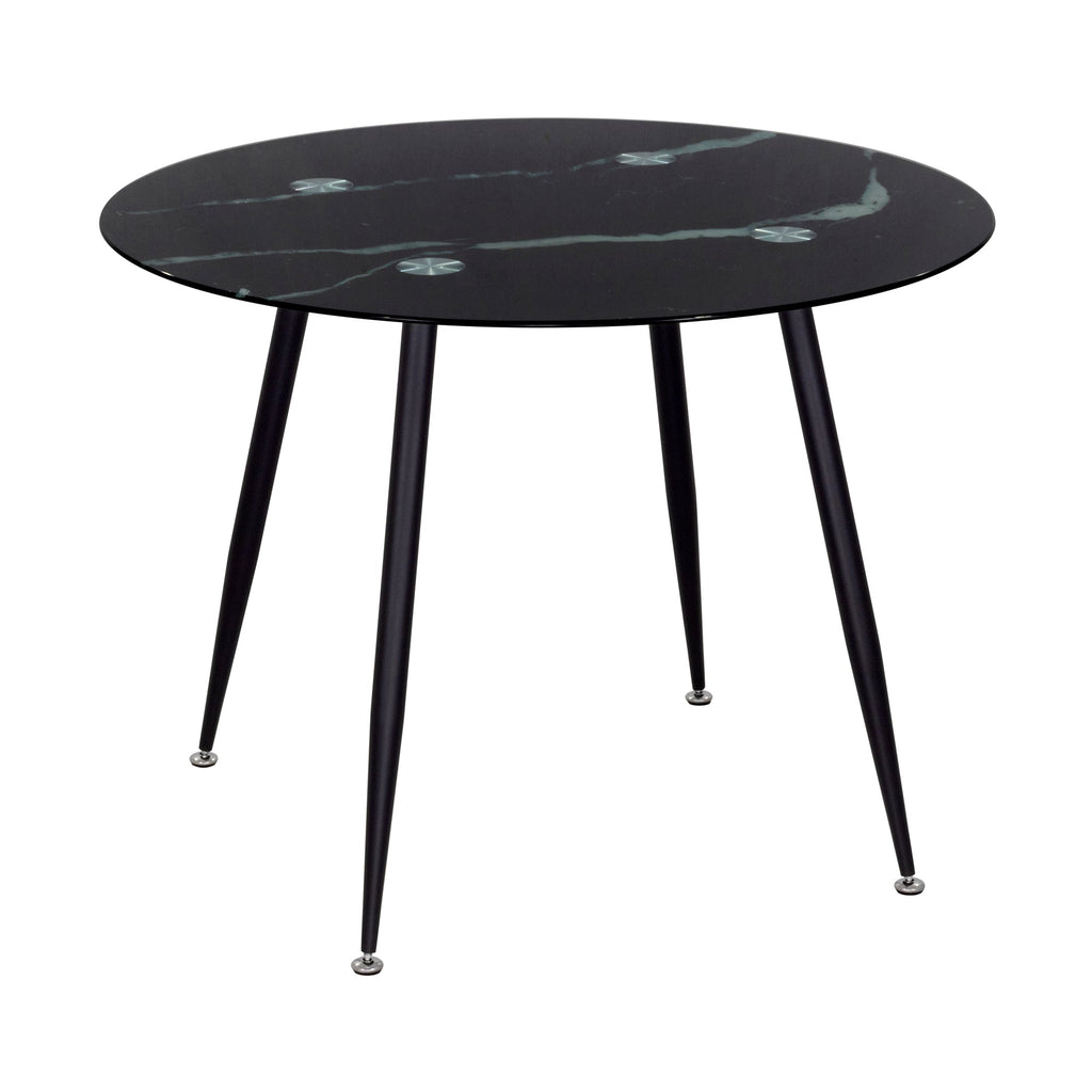 CORIN - Mesa de comedor con tablero de vidrio