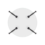 CORIN - Mesa de comedor con tablero de vidrio
