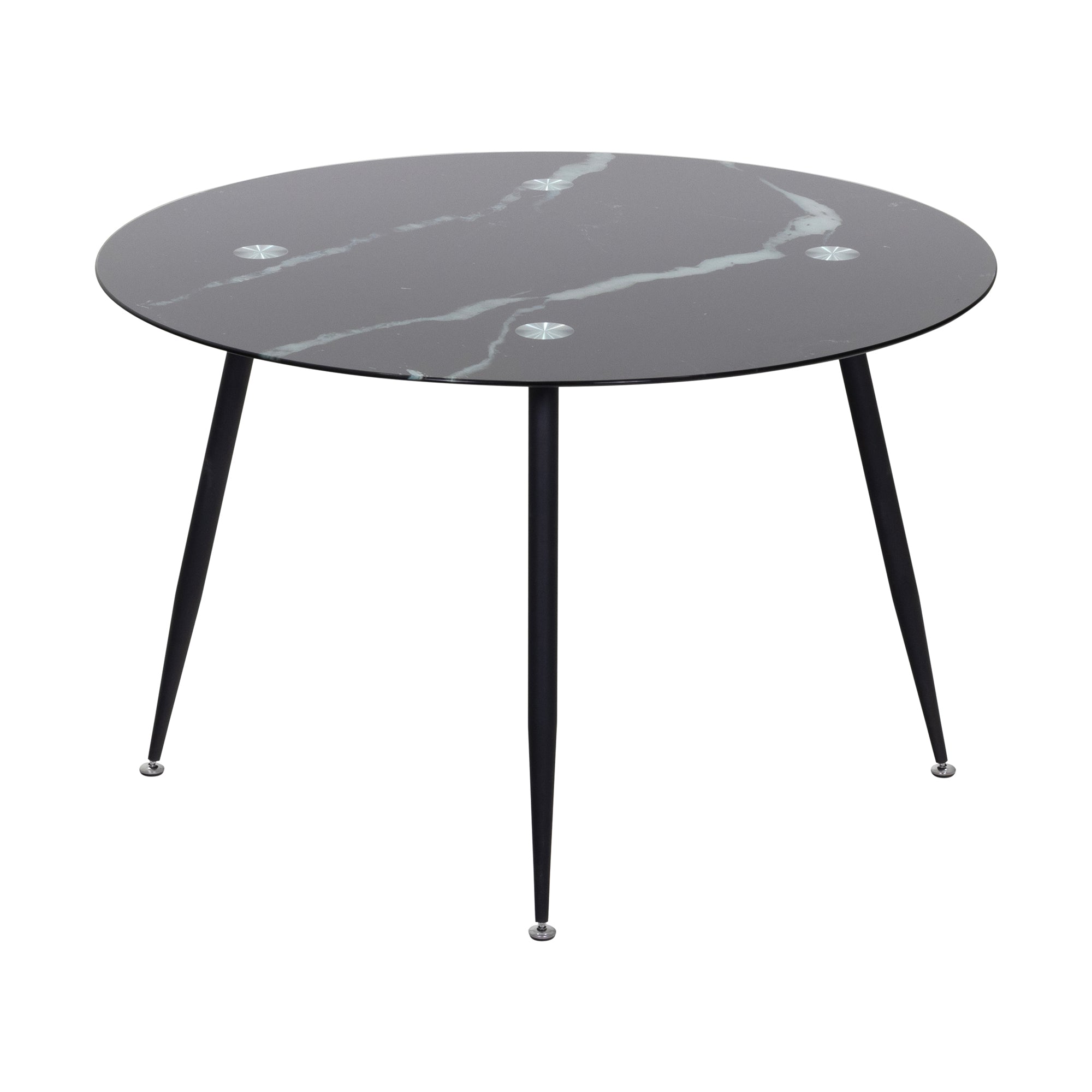 CORIN - Mesa de comedor con tablero de vidrio