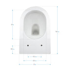 ISONZO - Inodoro rimless blanco con asiento soft close extraíble