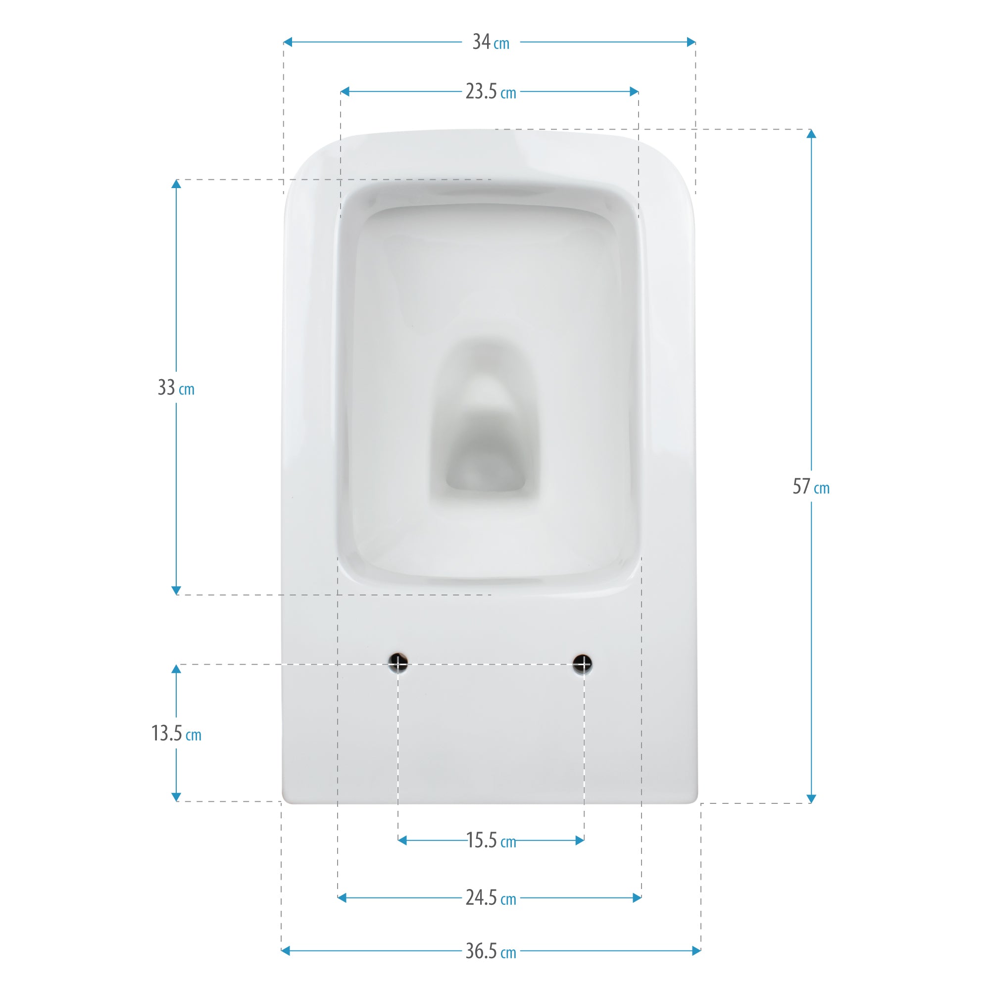 FOGLIA - Inodoro rimless blanco con asiento soft close extraíble