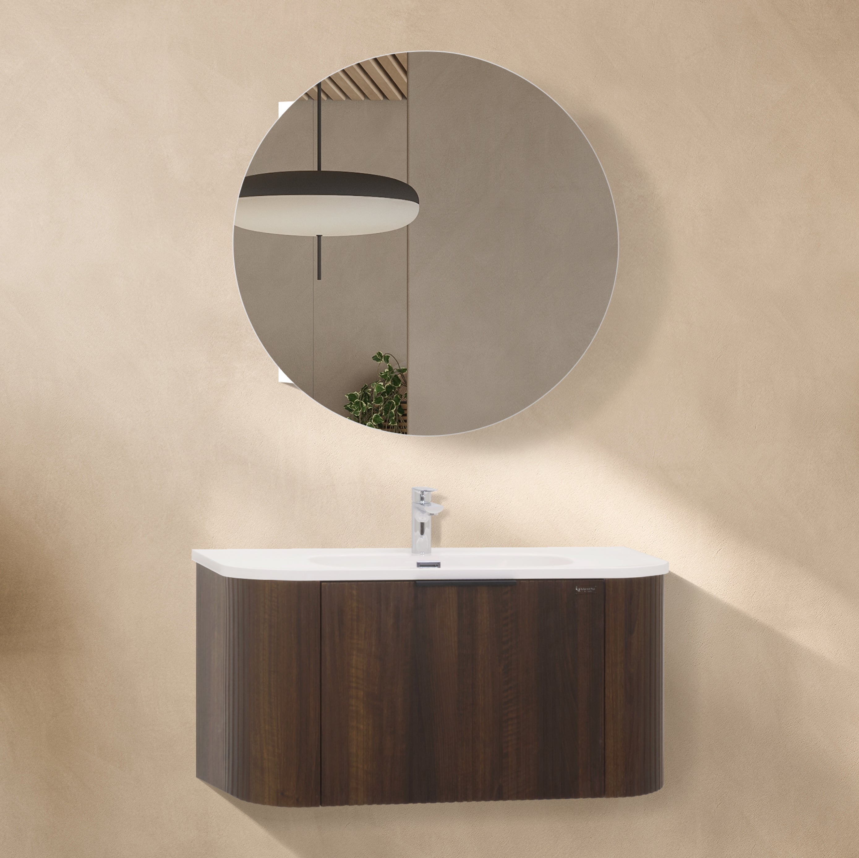 Maia Plus - Conjunto de casa de banho suspenso - Disponível em 90 cm - Várias Cores