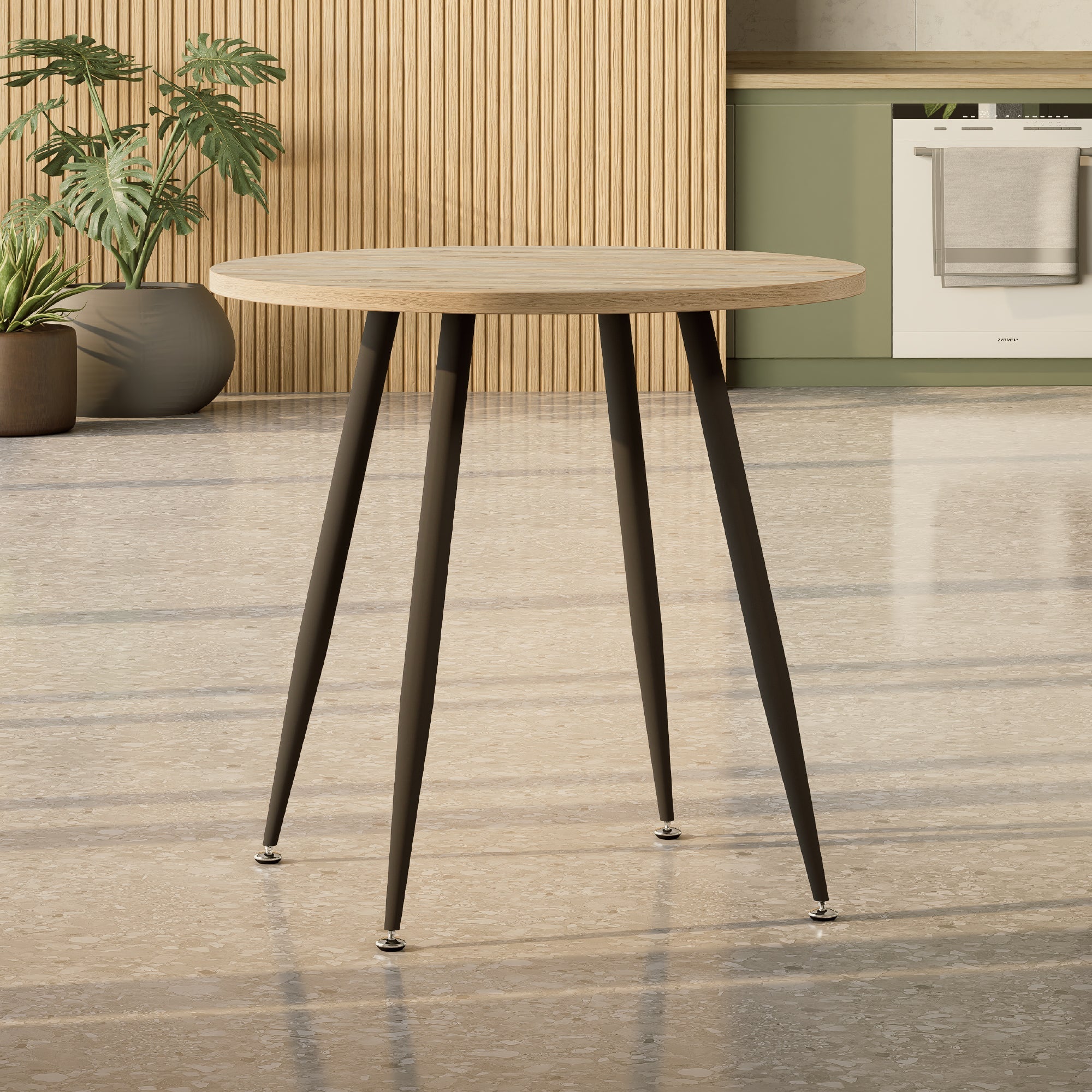 CORIN - Mesa de comedor con tablero de melamina