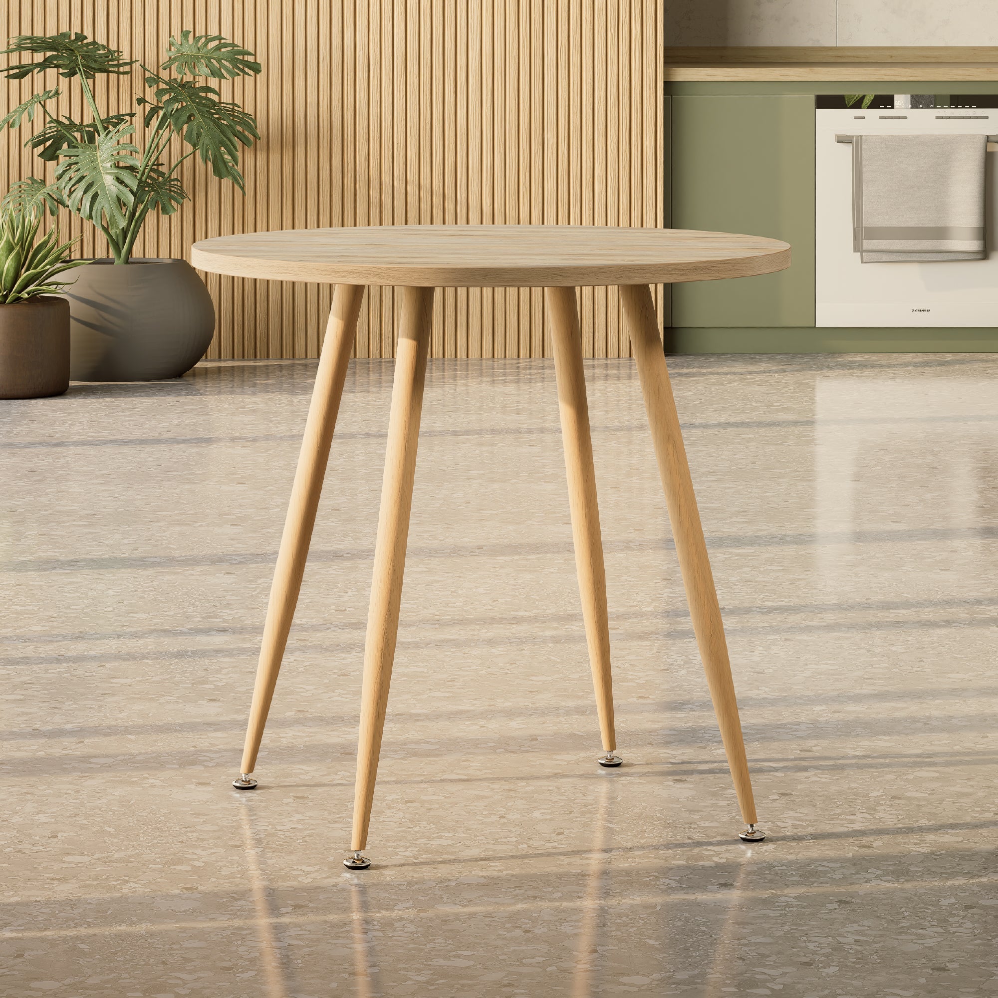 CORIN - Mesa de comedor con tablero de melamina