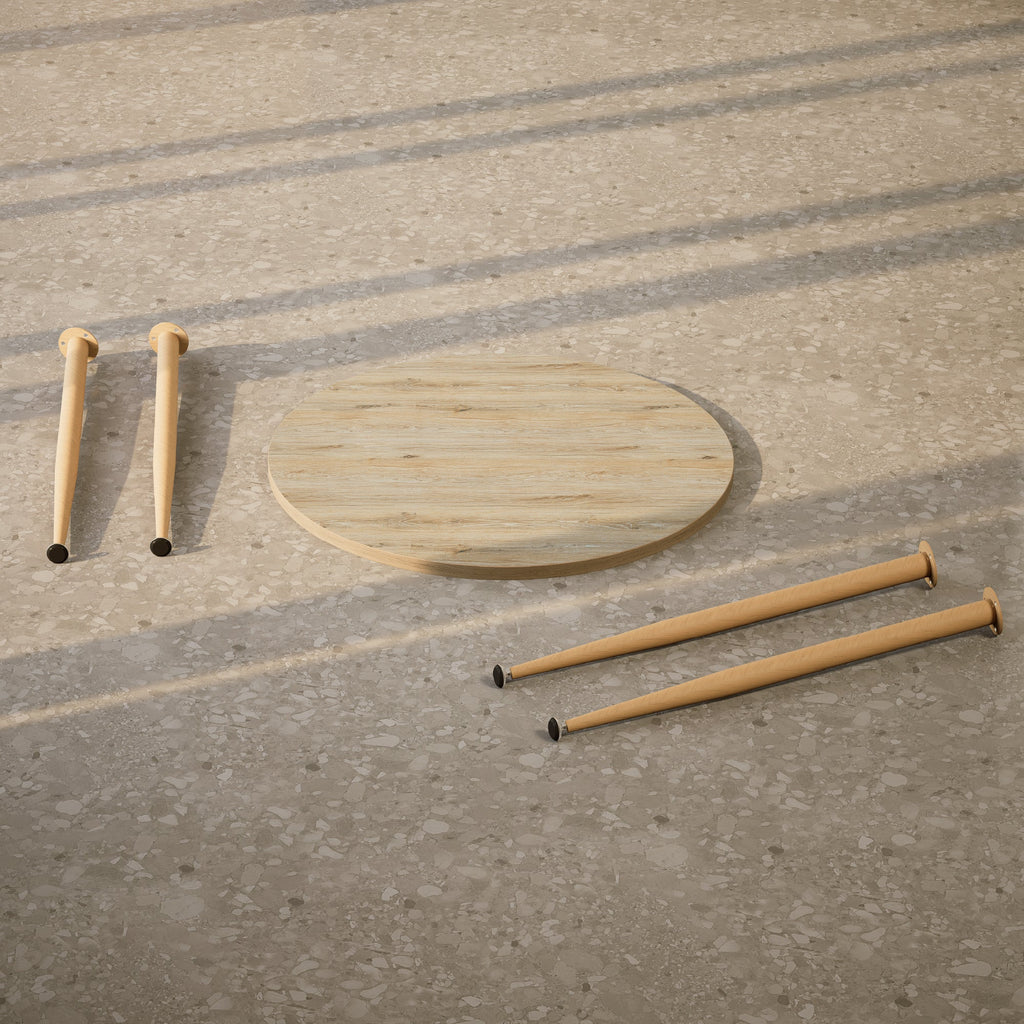 CORIN - Mesa de comedor con tablero de melamina