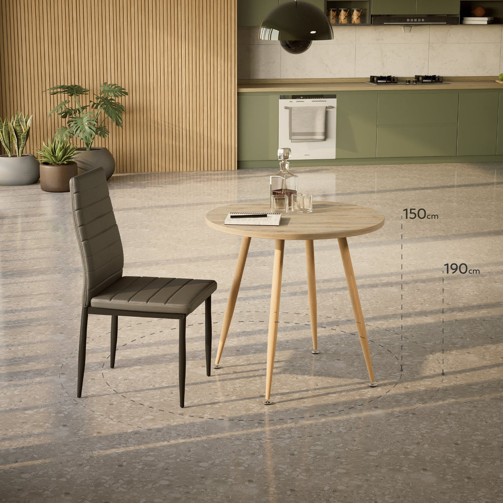 CORIN - Mesa de comedor con tablero de melamina