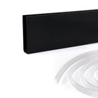 Perfil de compensación para panel de ducha walk-in en acero inoxidable 304 negro mate