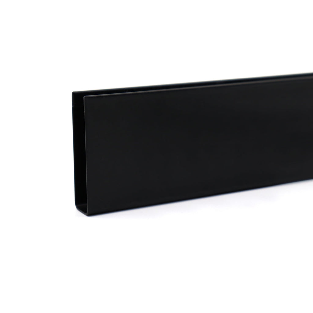 Perfil de compensación para panel de ducha walk-in en acero inoxidable 304 negro mate