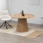 SYLVIA - Mesa de jantar com tampo em melamina de 25 mm e estrutura em MDF (Ø120 x 75 cm)
