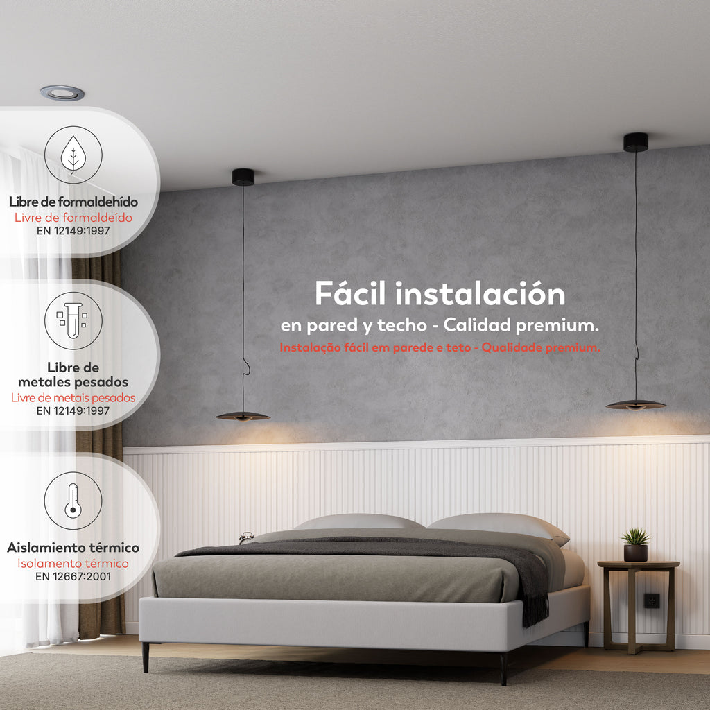 LINEA — kit de revestimiento de media pared en PS blanco pintable — imagen 4
