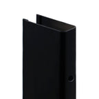 Perfil de compensación para panel de ducha walk-in en acero inoxidable 304 negro mate