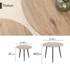 TRISTAN - Conjunto de Mesas de Centro/Apoio