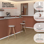 LINEA — kit de revestimiento de media pared en PS blanco pintable — imagen 5