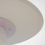 SYLVIA - Mesa de jantar com tampo em melamina efeito mármore e estrutura em MDF branco (Ø120 x 75 cm)