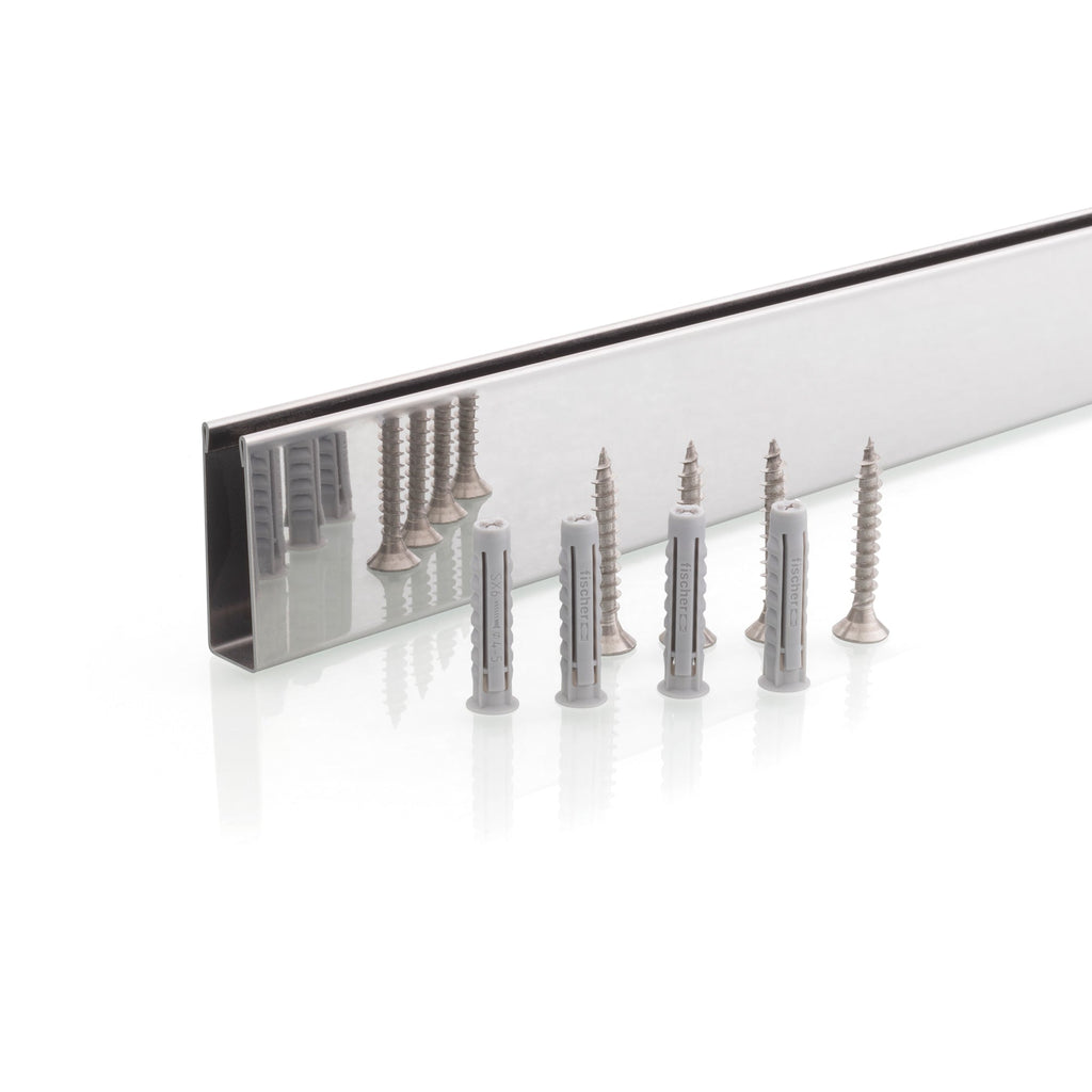 Perfil de compensação para painel de duche walk-in em aço inoxidável 304 inox 8K