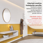 LINEA — kit de revestimiento de media pared en PS blanco pintable — imagen 7