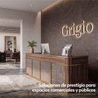 GRIGIO - Painéis de parede SPC efeito mármore cinzento com veios claros