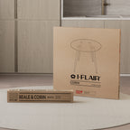 CORIN - Mesa de comedor con tablero de vidrio