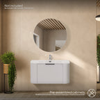 Maia Plus – Móvel de lavatório suspenso com gavetas soft-close | 90 cm