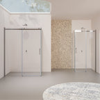 VIOLA - Cabina doccia con porta scorrevole in vetro temperato da 8 mm con altezza di 200 cm