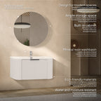 Maia Plus – Móvel de lavatório suspenso com gavetas soft-close | 90 cm