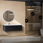 Dafne - Set bagno sospeso - Disponibile in 120 cm