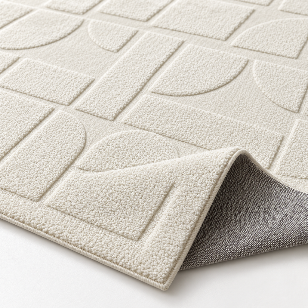 Tapete OCTAVE branco creme — formato retangular