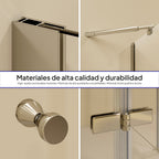 ALICE - Cabina doccia ad angolo con porte articolate in vetro temperato