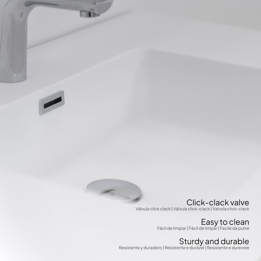 Hebe - Conjunto de baño suspendido - Disponible en 90 cm