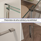 NADINE - Pannello Doccia Walk-In in Vetro Temperato 8 mm con Profilo cromato