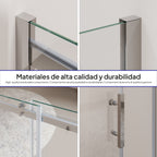 VIOLA - Cabina doccia con porta scorrevole in vetro temperato da 8 mm con altezza di 200 cm