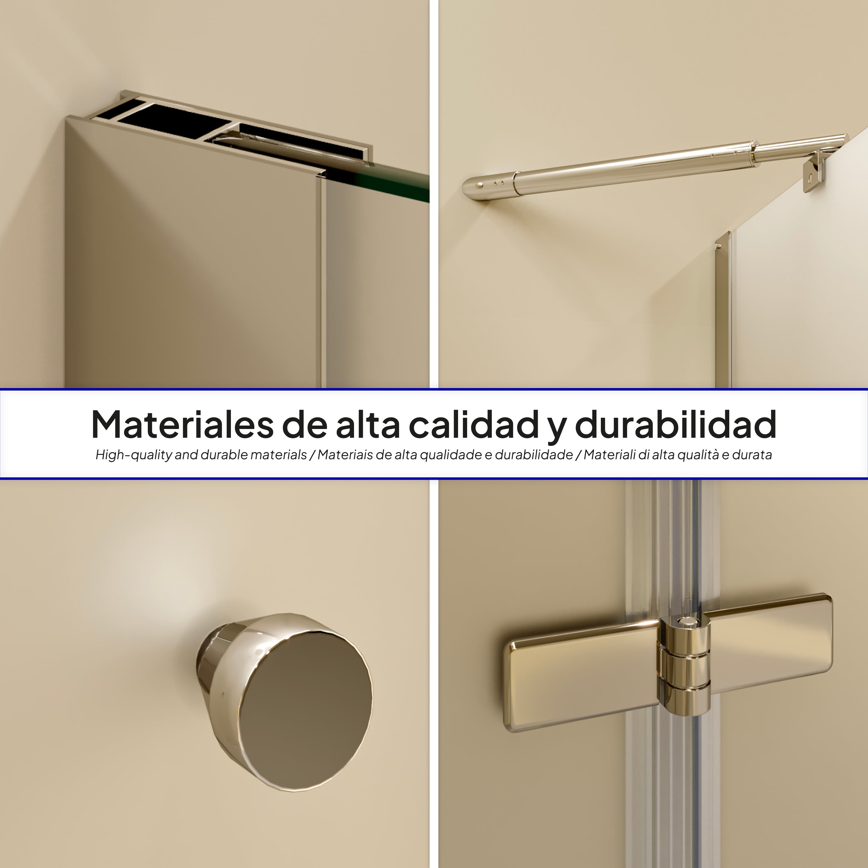 ALICE - Cabina doccia ad angolo con porte articolate in vetro temperato satinato