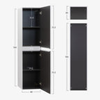 Tália - Mobile laterale sospeso con anta soft-close | Vari Colori