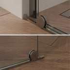 NADINE - Pannello Doccia Walk-In in Vetro Temperato 8 mm con Profilo cromato