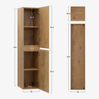 Atena - Colonna laterale bagno con soft-close | 2 Colori