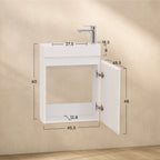Galene - Mobile lavabo sospeso con cassetti soft-close