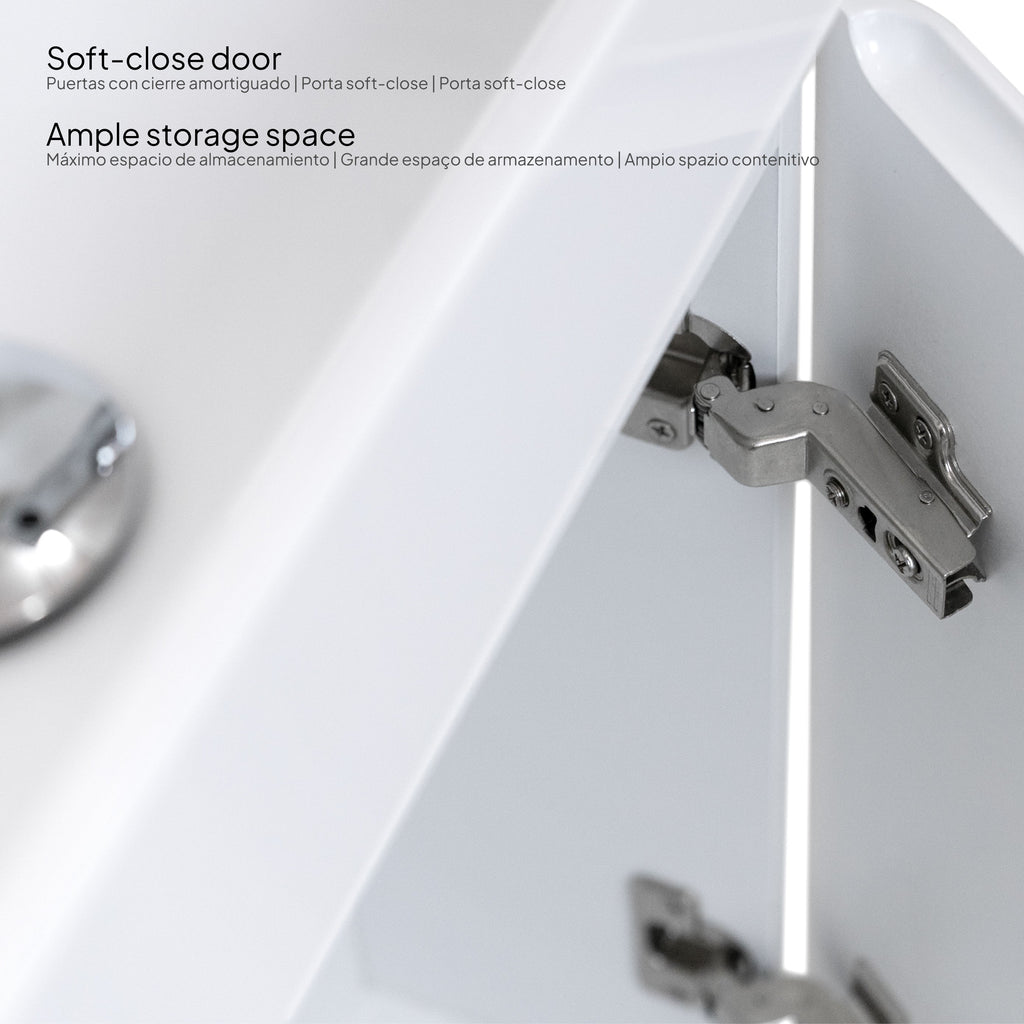 Galene - Mobile lavabo sospeso con cassetti soft-close