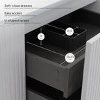 Maia Plus – Móvel de lavatório suspenso com gavetas soft-close | 90 cm